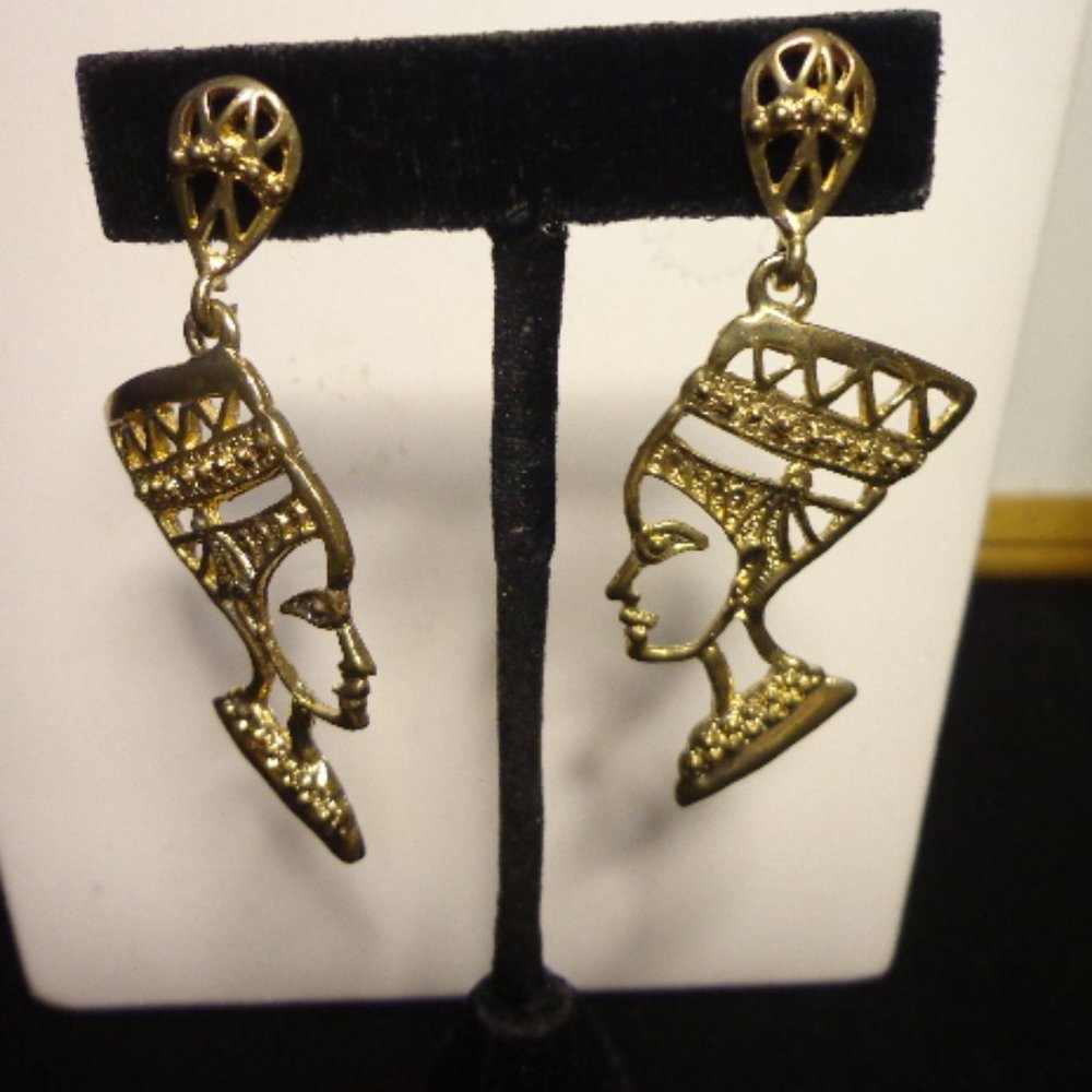 Dangle Drop Face Earrings